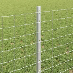 vidaXL ingegraven hekpalen 13 st Groen Gepoedercoat staal