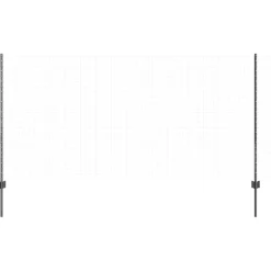 vidaXL ingegraven hekpalen 11 st Grijs 160 cm Gepoedercoat staal
