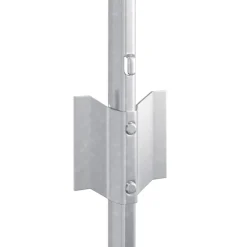 vidaXL ingegraven hekpalen 11 st zilver 120 cm Gepoedercoat staal