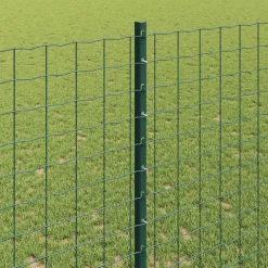 vidaXL ingegraven hekpalen 44 st zilver 140 cm Gepoedercoat staal