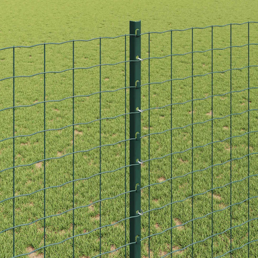 vidaXL ingegraven hekpalen 44 st zilver 140 cm Gepoedercoat staal