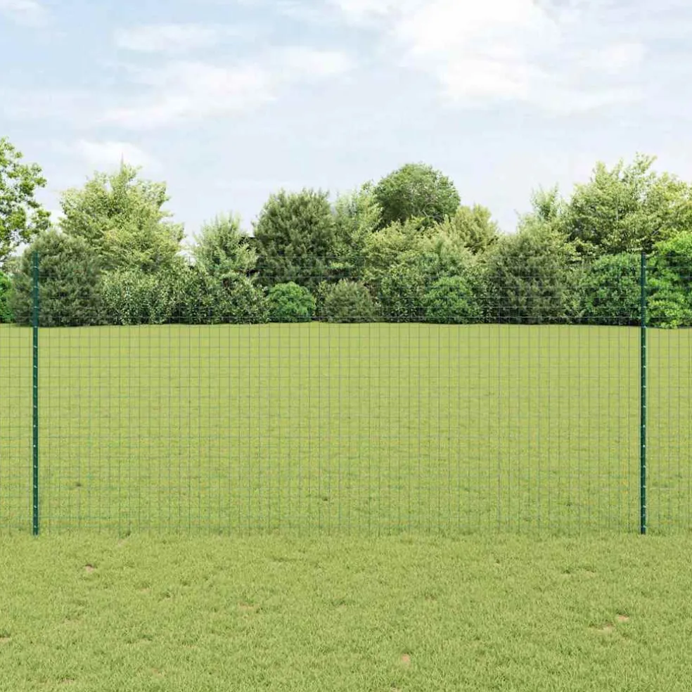 vidaXL ingegraven hekpalen 44 st zilver 140 cm Gepoedercoat staal