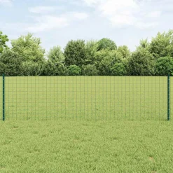 vidaXL ingegraven hekpalen 44 st Groen 100 cm Gepoedercoat staal