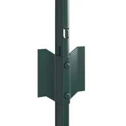 vidaXL ingegraven hekpalen 5 st Groen 120 cm Gepoedercoat staal