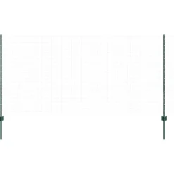 vidaXL ingegraven hekpalen 22 st Groen 160 cm Gepoedercoat staal