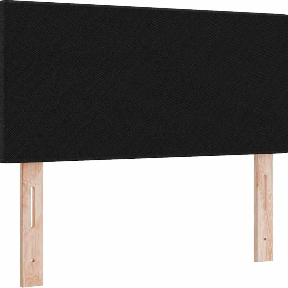 vidaXL in hoogte verstelbaar hoofdbord met hoofdeinde Zwart 80 cm Stof