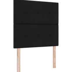 vidaXL in hoogte verstelbaar hoofdbord met hoofdeinde Zwart 80 cm Stof