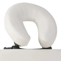 vidaXL Inklapbare massagetafel 4 zones met houten frame (creme)
