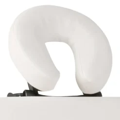 vidaXL Inklapbare massagetafel 3 zones met houten frame (creme)