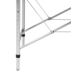 vidaXL Inklapbare massagetafel 3 zones met aluminium frame (creme)