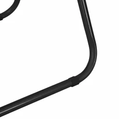 vidaXL Inklapbare stoel 2 st Nep Leer Zwart 48 x 43,5 x 81 cm