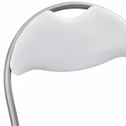 vidaXL Inklapbare stoel 2 st Nep Leer Wit en Grijs 48 x 43,5 x 81 cm