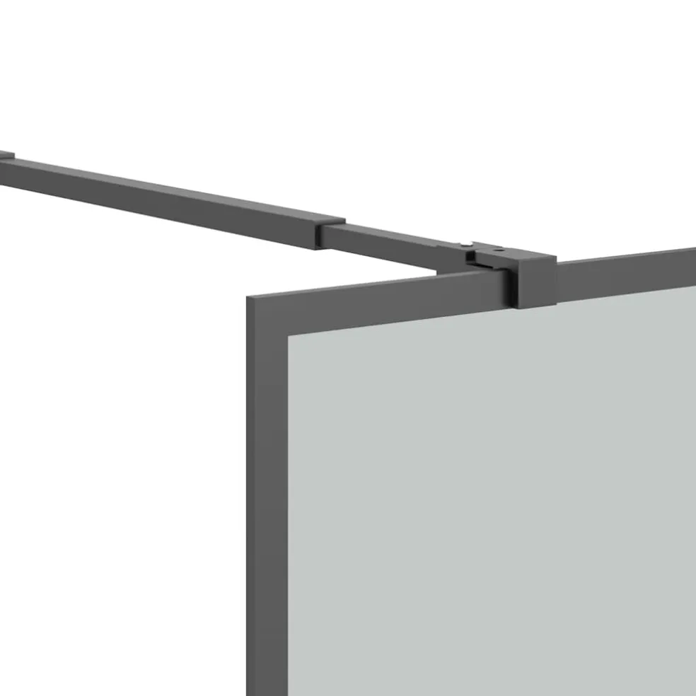 vidaXL Inloopdouchescherm 80x195 cm donker gehard glas
