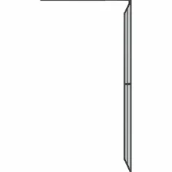 vidaXL Inloopdouchescherm 80x195 cm donker gehard glas