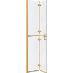 vidaXL Inloopdouchewand Goud 70 x 6,5 x 190 cm