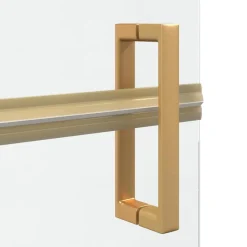 vidaXL Inloopdouchewand Goud 70 x 6,5 x 190 cm