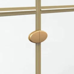vidaXL Inloopdouchewand Goud 70 x 6,5 x 190 cm