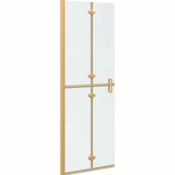 vidaXL Inloopdouchewand Goud 70 x 6,5 x 190 cm