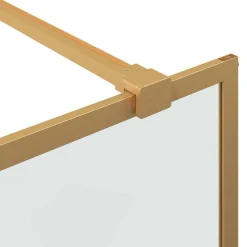 vidaXL Inloop Douche Wand Goud 80 x 195 cm gehard glas