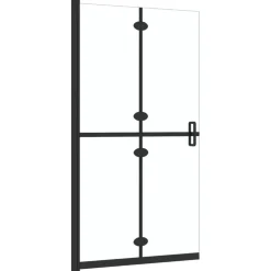 vidaXL Inloopdouchewand inklapbaar 70x190 cm ESG-glas transparant