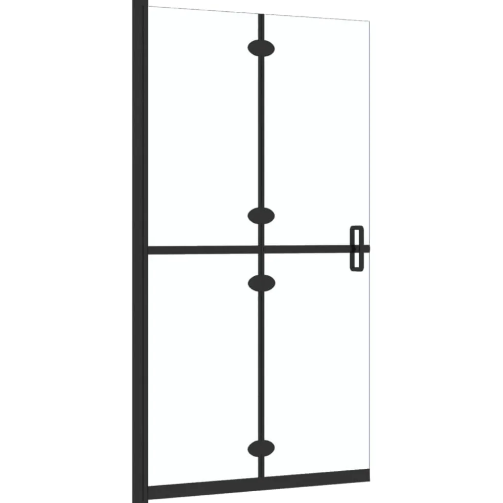 vidaXL Inloopdouchewand inklapbaar 70x190 cm ESG-glas transparant