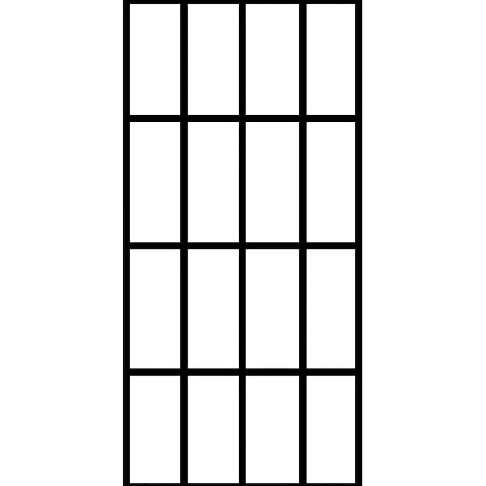 vidaXL Inloopdouchewand 80x195 cm transparant gehard glas