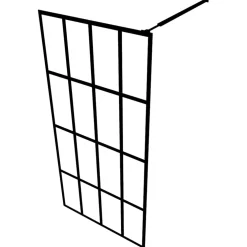 vidaXL Inloopdouchewand 80x195 cm transparant gehard glas