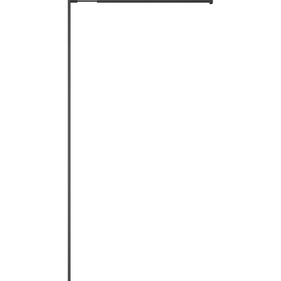 vidaXL Inloopdouchewand 80x195 cm transparant gehard glas