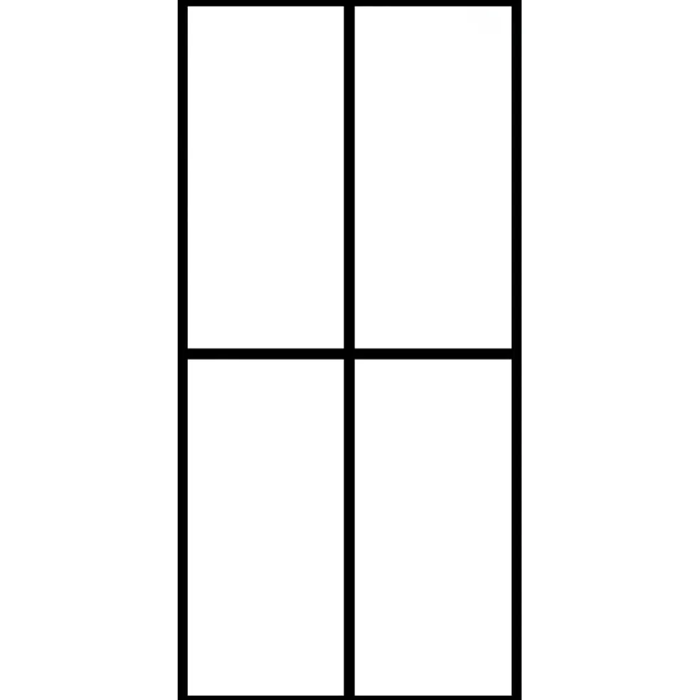 vidaXL Inloopdouchewand 80x195 cm mat gehard glas