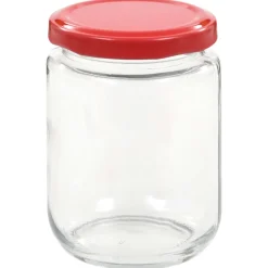vidaXL Jampotten met rode deksels 48 st 230 ml glas