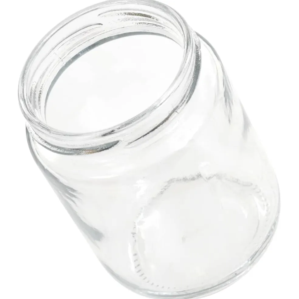 vidaXL Jampotten met rode deksels 48 st 230 ml glas