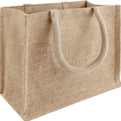vidaXL Jute handtassen 5 Naturel 26 x 22 x 14 cm 100% Tossa Jute