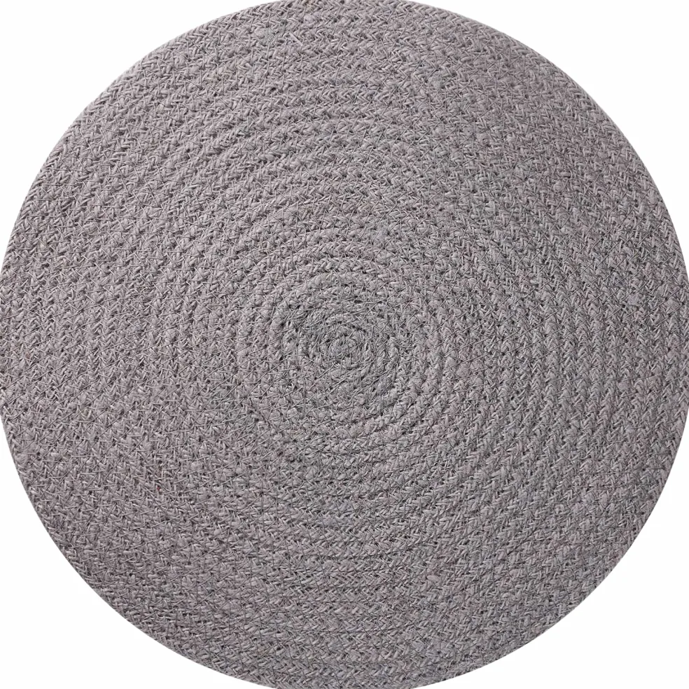 vidaXL Jute placematten 4 st Grijs 100% Tossa Jute