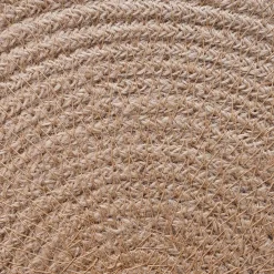 vidaXL Jute placematten 4 st Natuurlijk en Wit 100% Tossa Jute