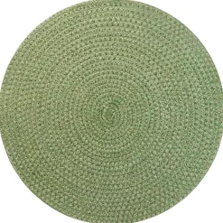vidaXL Jute placematten 4 st Olijfgroen 100% Tossa Jute