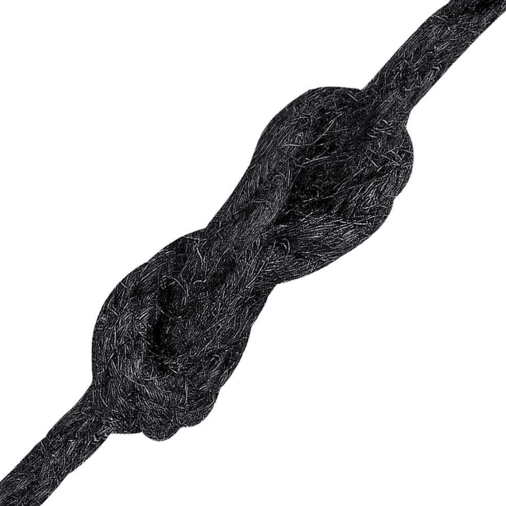 vidaXL Jute Touw 2 st 20 mm 100 m Zwart 100% Tossa jute
