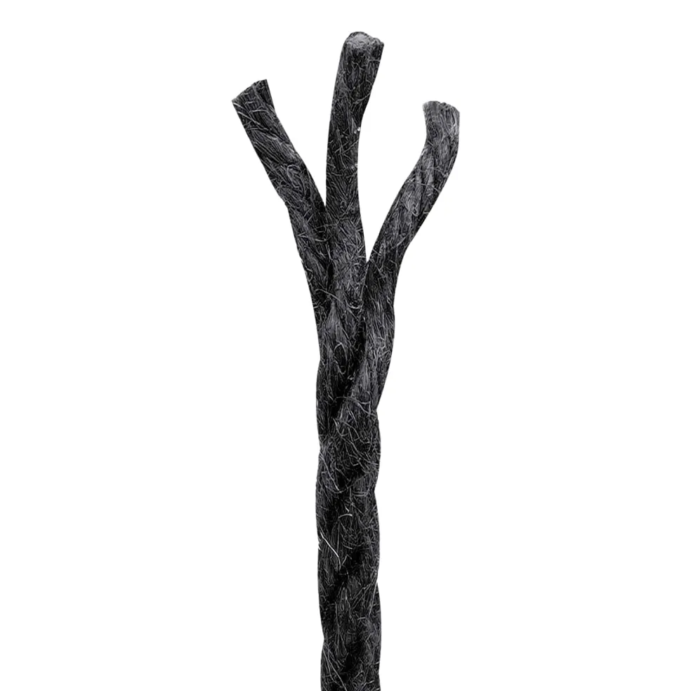 vidaXL Jute Touw 2 st 20 mm 100 m Zwart 100% Tossa jute