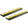 vidaXL Kabelbeschermer drempels 2 st 2 tunnels 101,5 cm rubber