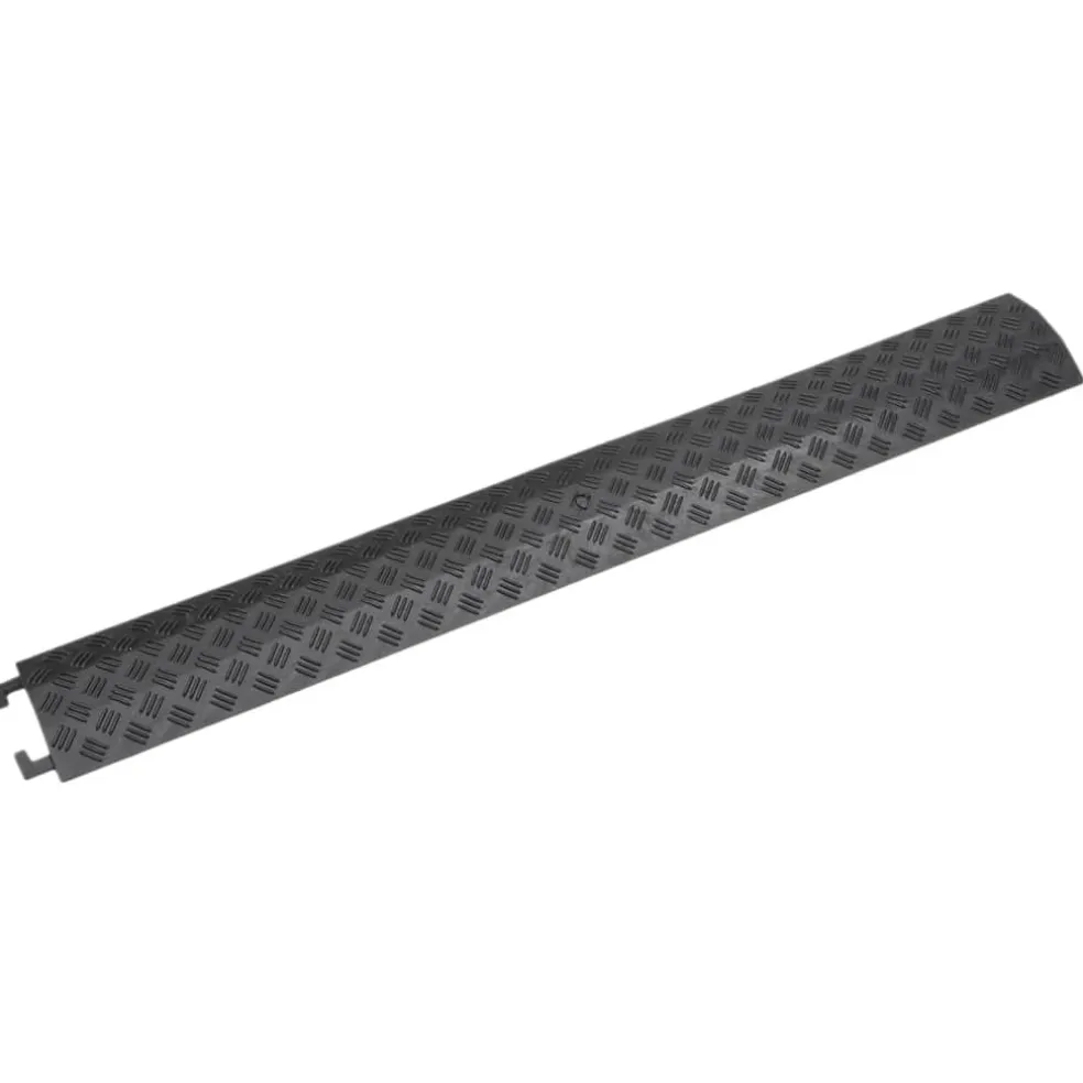vidaXL Kabelbeschermers drempel 2 st 98,5 cm zwart