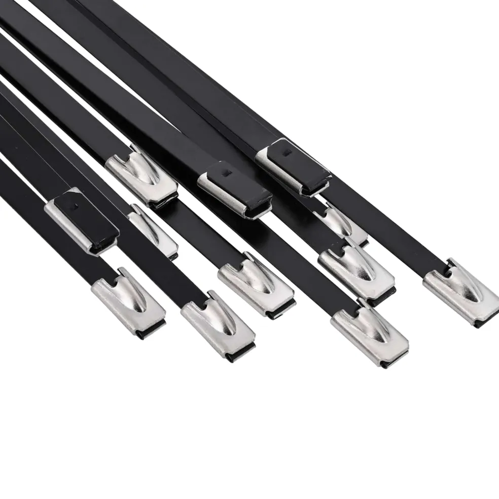 vidaXL Kabelbinders 12 st 4,6 x 150 mm Zwart