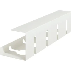vidaXL Kabelgoot voor onder bureau 2 st Wit 43 x 12 x 10 cm Staal