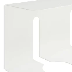 vidaXL Kabelgoot voor onder bureau 2 st Wit 43 x 12 x 10 cm Staal