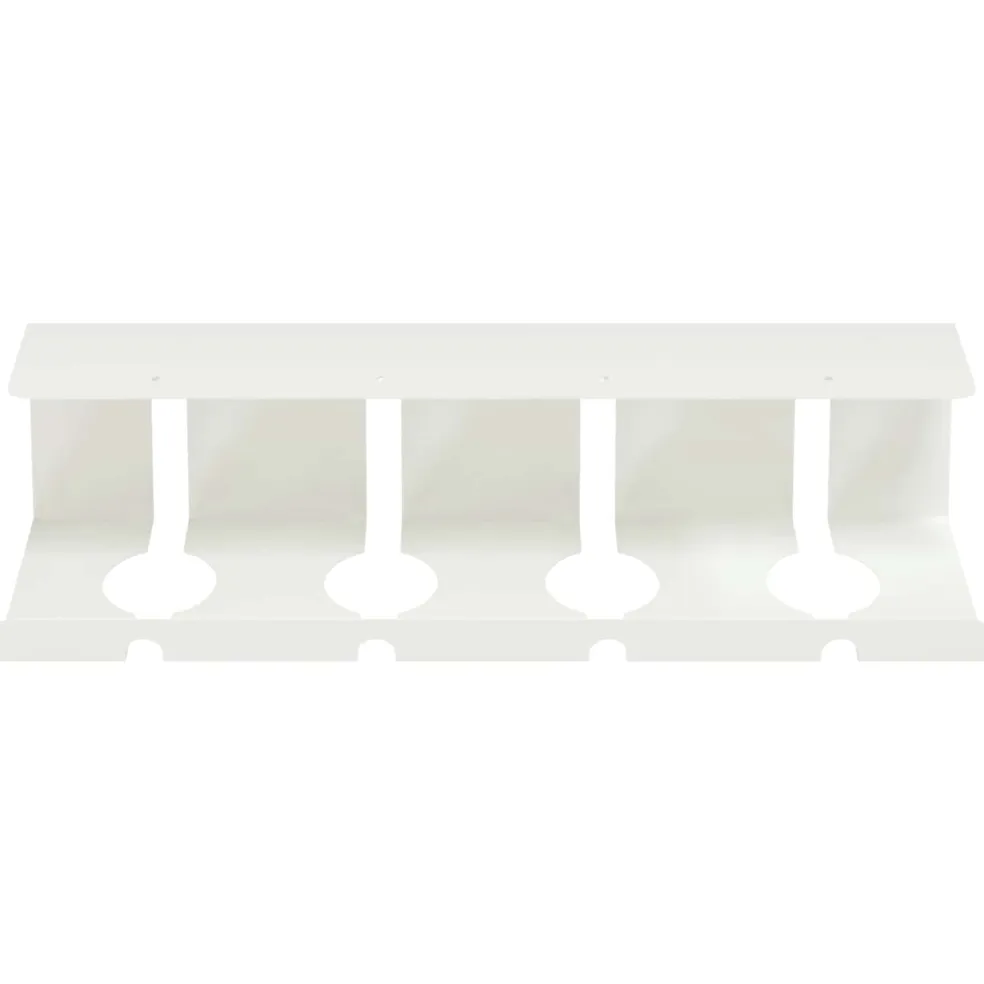 vidaXL Kabelgoot voor onder bureau 2 st Wit 43 x 12 x 10 cm Staal