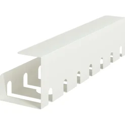 vidaXL Kabelgoot voor onder bureau 2 st Wit 43 x 10 x 10 cm Staal