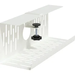 vidaXL Kabelgoot voor onder bureau 2 st Wit 35 x 12 x 13 cm Staal