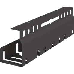 vidaXL Kabelgoot voor onder bureau 2 st Zwart 43 x 9 x 11 cm Staal