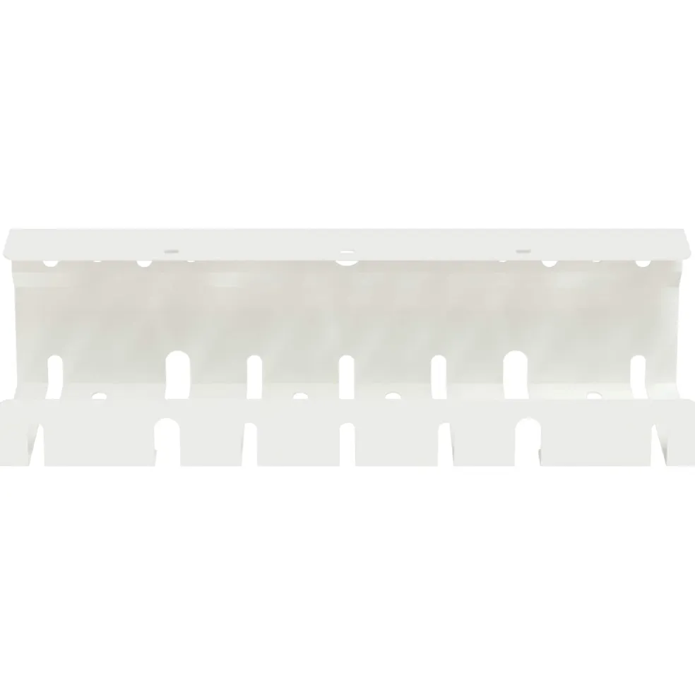vidaXL Kabelgoot voor onder bureau 2 st Wit 43 x 9 x 11 cm Staal