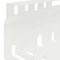 vidaXL Kabelgoot voor onder bureau 2 st Wit 43 x 9 x 11 cm Staal