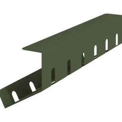 vidaXL Kabelgoot voor onder bureau 2 st Olijfgroen 44 x 11,5 x 13,5 cm