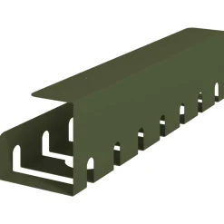 vidaXL Kabelgoot voor onder bureau 2 st Olijfgroen 43 x 10 x 10 cm